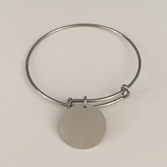 PinkBox Solid StainlessSteel Bangle-You are braver - Picture 3 of 3